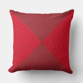 Diamanten und Karos in Rot Kissen
