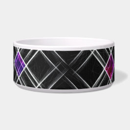 Diamanten und Kreuzungen Keramik Pet Bowl Napf