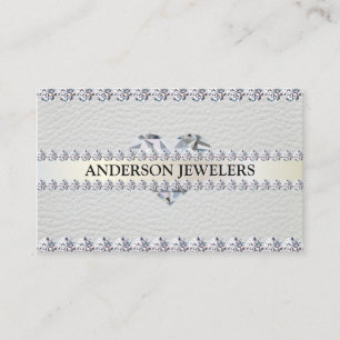 Diamanten und Leder Visitenkarte
