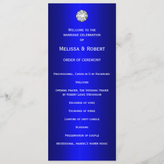Diamanten und Perlen Blue Wedding Programm