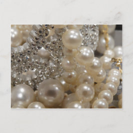 Diamanten und Perlen Postkarte