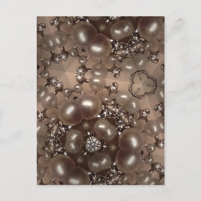 Diamanten und Perlen Postkarte (Vorderseite)
