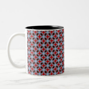 Diamanten und Sterne Zwei-Tonen-Kaffee-Tasse Zweifarbige Tasse