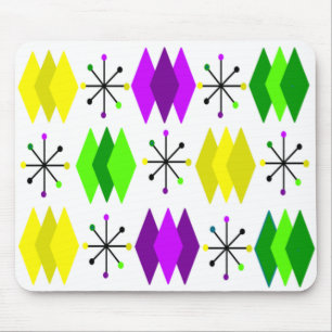 Diamanten und Sternexplosionen Mousepad