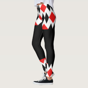 Diamanten und Vollschwarz Leggings
