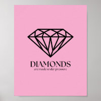 Diamanten werden unter Druck gesetzt und inspirier