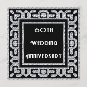 Diamantene Hochzeit 60. Hochzeitstag Einladung
