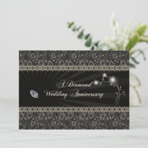 Diamantene Hochzeitseinladungskarte Einladung