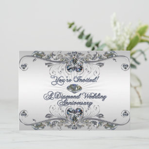 Diamantene Hochzeitseinladungskarte Einladung