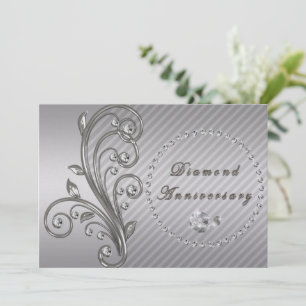 Diamantene Hochzeitsjubiläum Einladung