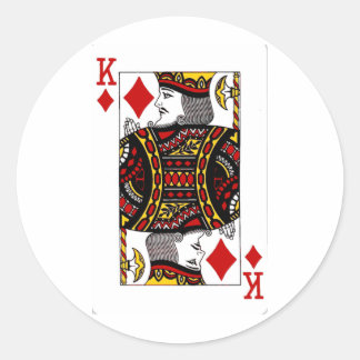 Diamantenkönig.png Runder Aufkleber