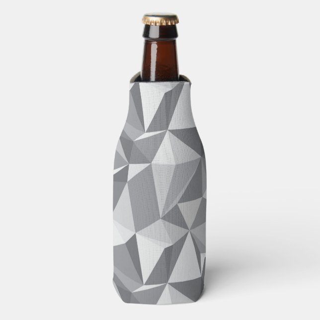Diamantenmuster - Abstraktes Polygon Flaschenkühler (Flaschenvorderseite)