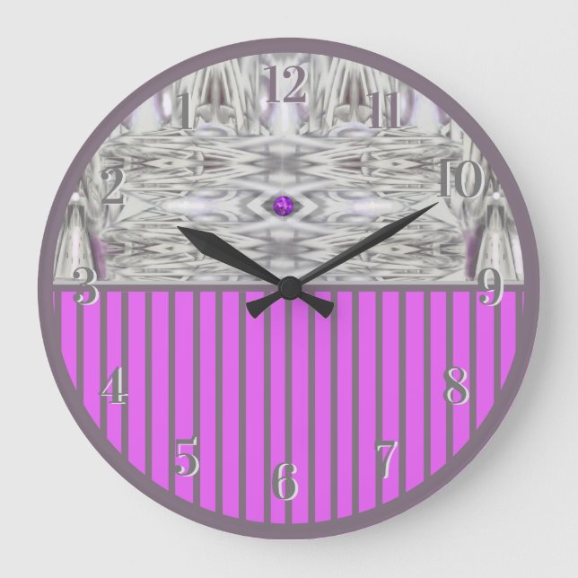 Diamantenmuster in Lila rückwärtiger Uhr (Vorderseite)