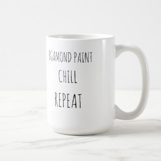Diamantfarbe, kalt, wiederholen kaffeetasse