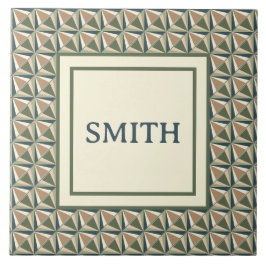 Diamantformen in neutralen Tönen Fliese