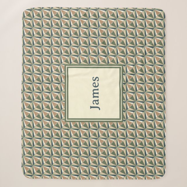 Diamantformen in neutralen Tönen Sherpadecke (Vorderseite)