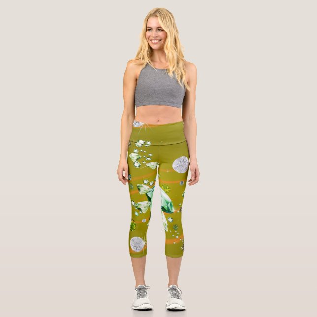 Diamantgalaxie 10 capri leggings (Vorderseite)