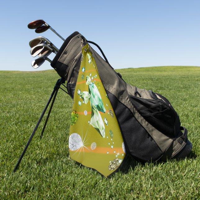 Diamantgalaxie 10 golfhandtuch (Gras)