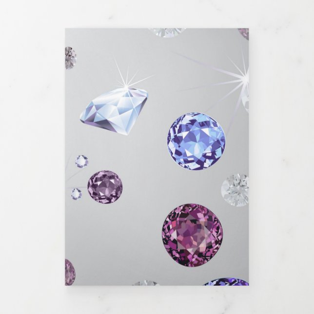 Diamantgalaxie 3 dreifach gefaltete urlaubskarte (Cover)