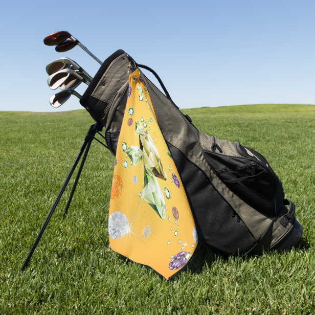 Diamantgalaxie 7 golfhandtuch (Gras)