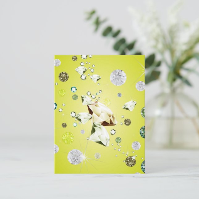 Diamantgalaxie 8 postkarte (Stehend Vorderseite)