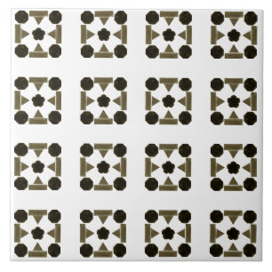 Diamantgeometrische Kunst Fliese