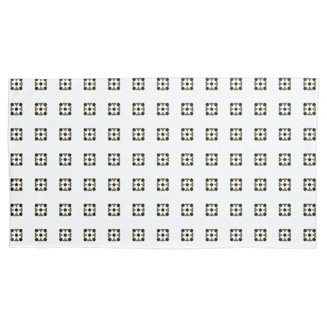 Diamantgeometrische Kunst Kissenbezug (Vorderseite-Links)