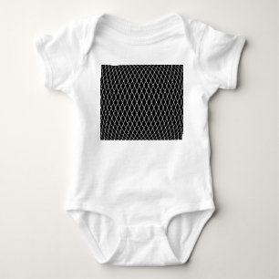 Diamantgitter geometrische Textur. Baby Strampler