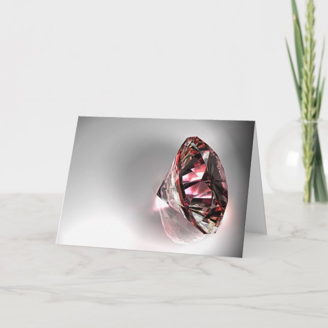 Diamantgrußkarte Karte (Vorderseite)