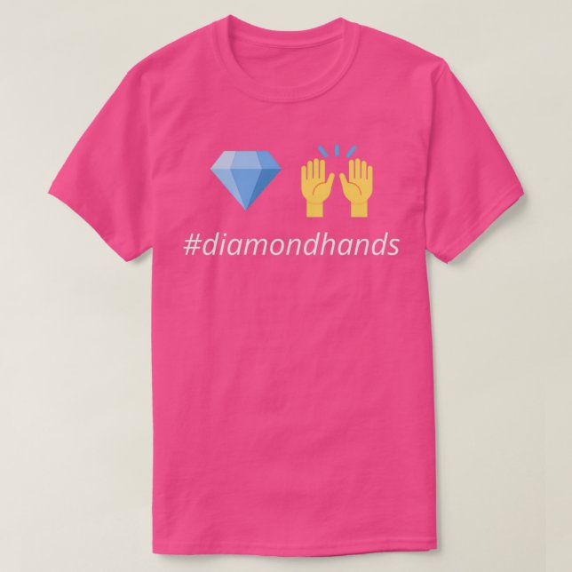 Diamanthand mit Hashtag T-Shirt (Design vorne)