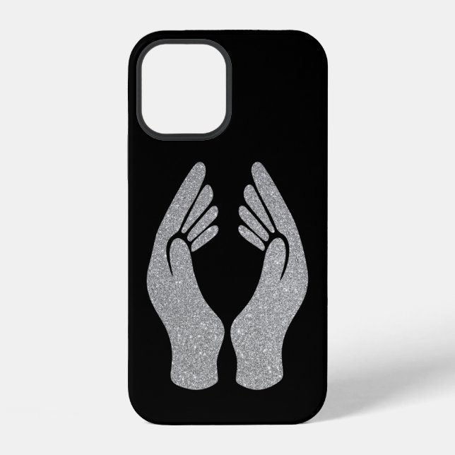 Diamanthände iPhone 12 Hülle (Rückseite)