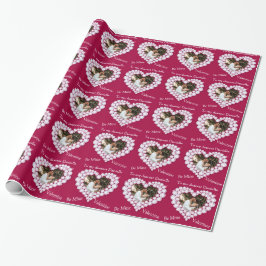 Diamantherz ist meine valentine Foto Packung Geschenkpapier