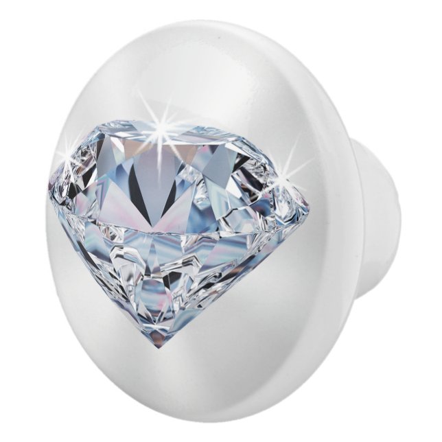 Diamantknobs und -puls für Schränke, Dresser Keramikknauf (Rechts)