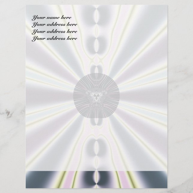 Diamantlichter Briefbogen (Vorderseite)