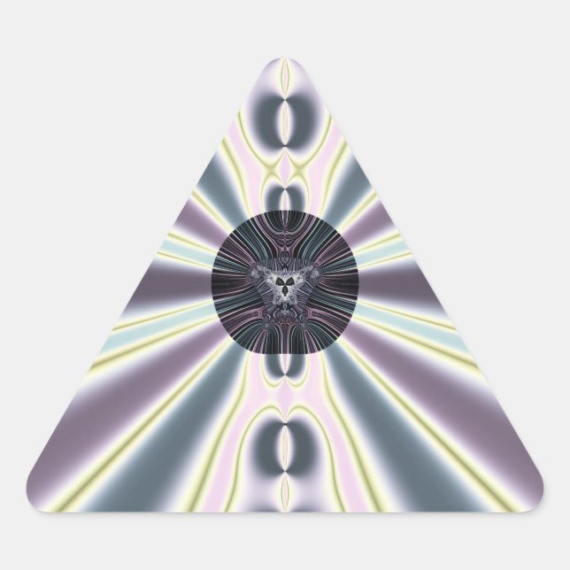 Diamantlichter Dreieckiger Aufkleber (Vorderseite)