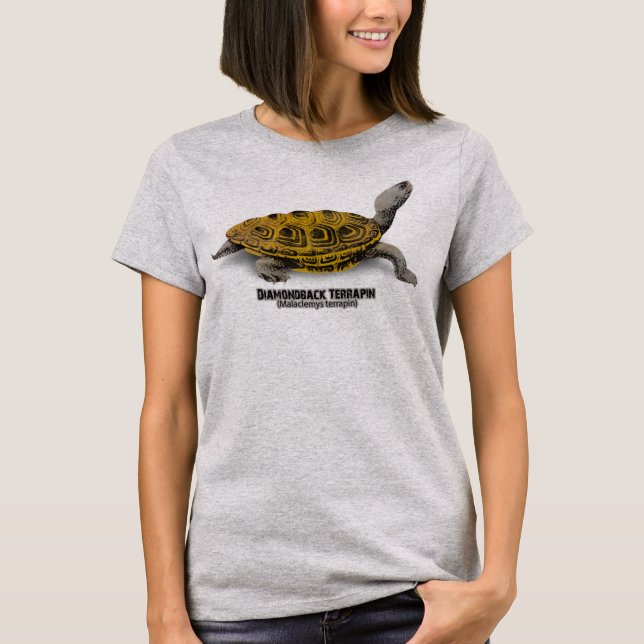 Diamantmarkierungs-Dosenschildkröte T-Shirt (Vorderseite)