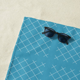 Diamantmuster Aqua Strandtuch