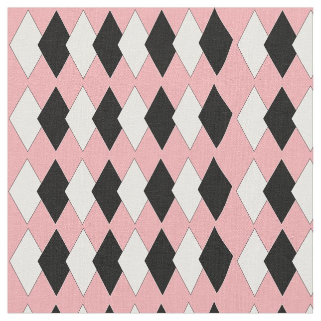 Diamantmuster des Mitteljahrhunderts  Stoff (Nahaufnahme)