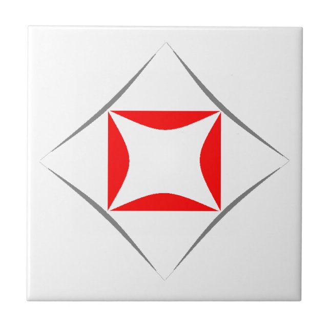 Diamantmuster Fliese (Vorderseite)