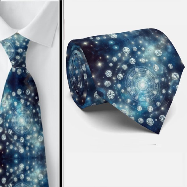 Diamantmuster Himmel Krawatte (Von Creator hochgeladen)
