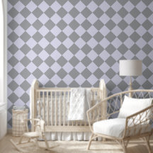Diamantmuster in Grau und Lavendel