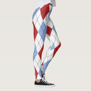 Diamantmuster Leggings