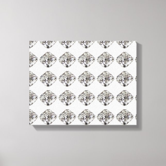 Diamantmuster Leinwanddruck (Vorderseite)