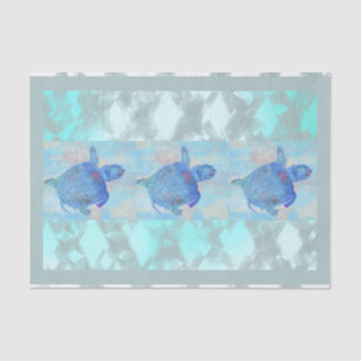 Diamantmuster mit Schildkröten Seidenpapier