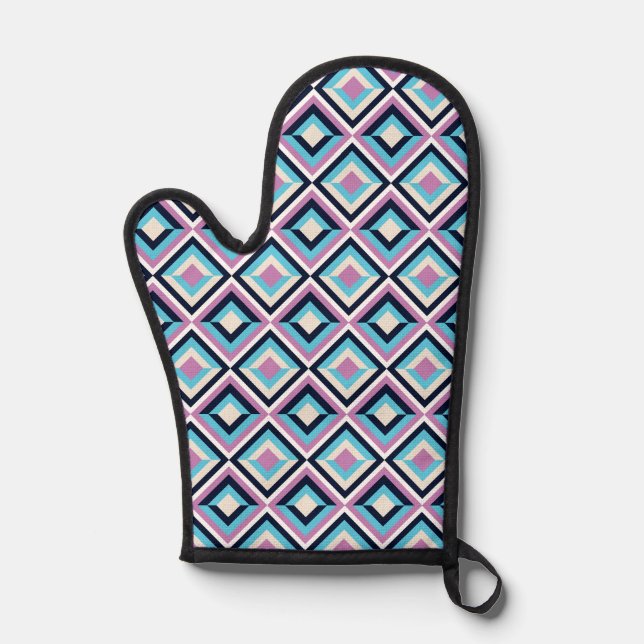 Diamantmuster Ofenhandschuh (Vorderseite)