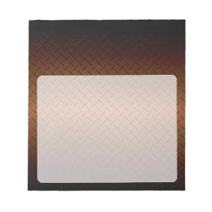 Diamantplatte Aussehen Muster schwarz bis kopperfa Notizblock