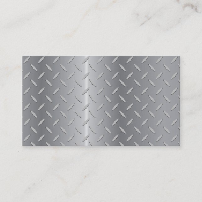 Diamantplatte metal.ai visitenkarte (Vorderseite)