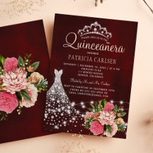 Diamantprinzessin kleidet bordeauxrotes, chic quin
