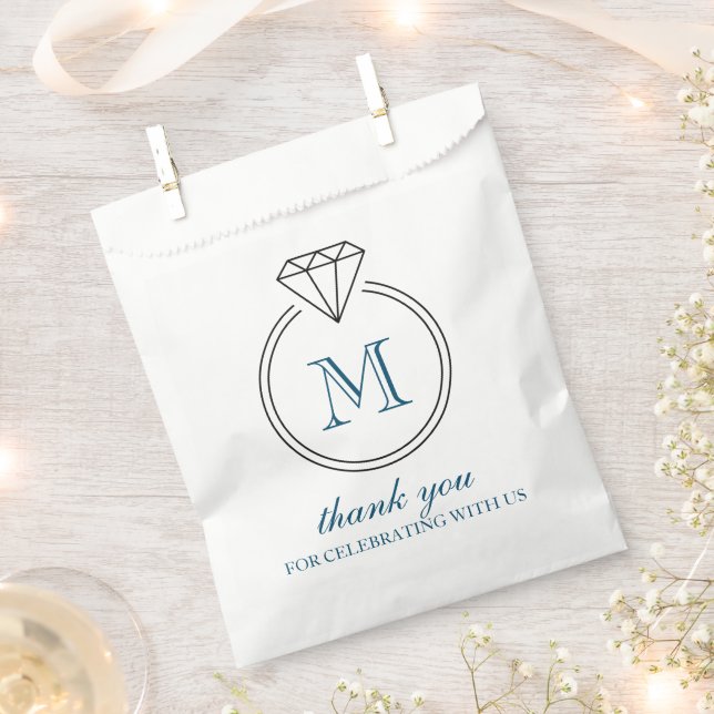 Diamantring Monogram Geschenktütchen (Ausgeschnitten)