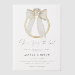 Diamantring Sie bindet das Knoten-Brautparty